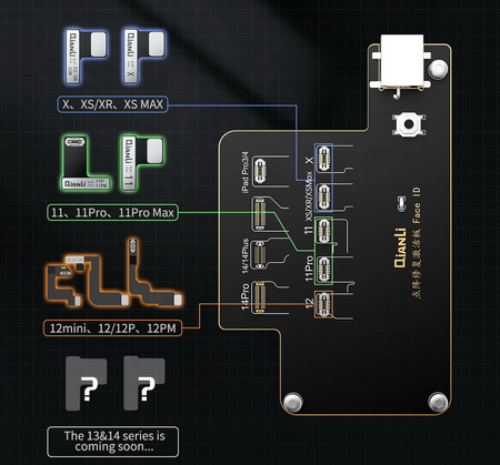 QianLi iCopy moduł płytka do Face ID Dot Projector do iPhone X-14