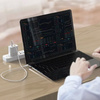 Ładowarka sieciowa zasilacz adapter USB-A + USB-C 45W PD do szybkiego ładowania (Biały)