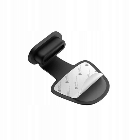 Zatyczka zaślepka portu gniazda ładowania przeciw kurzowi Anti-Dust Plug USB-C Type-C Apple iPhone 15 / Samsung / Android (Czarny)