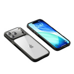 Etui D-Pro Quartz CC Crystal TPU+PC obudowa hybrydowa wzmacniana z zabudowaną wyspą aparatu do Apple iPhone 17 Pro (Czarny)