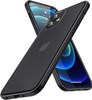 Etui D-Pro Matte Hybrid obudowa matowa do iPhone 12/12 Pro (Czarny)