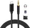 Kabel Audio Aux mini jack 3.5mm do iPhone Lightning 100cm (Black)