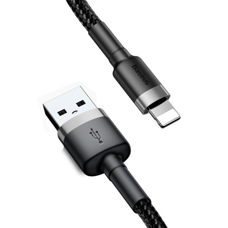 Baseus Cafule Kabel USB do Apple Lightning iPhone Fast Charge 300cm (Black+Gray)