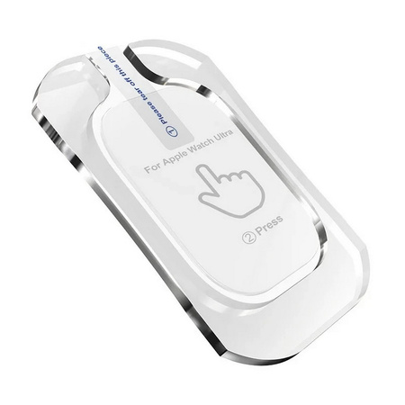 Szkło hartowane EX Pro Hard Glass przezroczyste bezramkowe ochronne z aplikatorem na ekran do Apple Watch Ultra 1/2/3 49mm