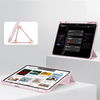 Etui D-Pro Smart Cover Case pokrowiec obudowa z klapką z uchwytem na rysik do Apple iPad Pro 13" 7 Gen. M4 (2024) / 8 Gen. M5 (2025) (Różowy)