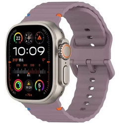 Pasek D-Pro Orablu Silicone Band opaska sportowa do Apple Watch 4/5/6/7/8/9/10/11/SE/Ultra 1/2/3 44/45/46/49mm (Fioletowy)