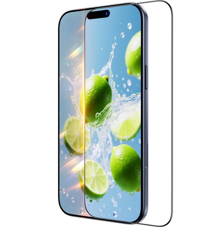 Szkło hartowane XHD AR Anti Reflective Glass szybka anty-refleksyjna przeciwodblaskowa do Apple iPhone 17 Pro (Clear / Black Frame)