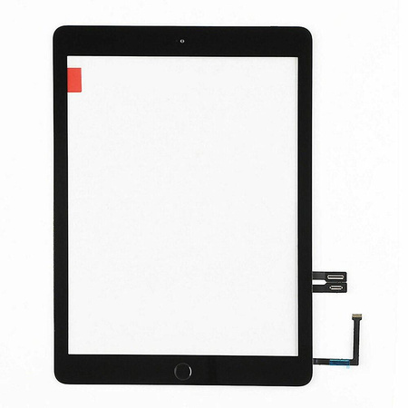 Digitizer dotyk szyba + przycisk Home do Apple iPad 5 9.7" (2017) A1822 / A1823 (Czarny)