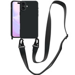 Etui D-Pro Crossbody XL obudowa pasek smycz zawieszka na ramię szyję iPhone 16e (Czarny)