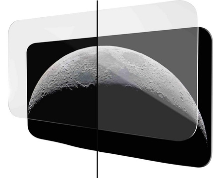 Szkło hartowane XHD AR Anti Reflective Glass szybka anty-refleksyjna przeciwodblaskowa do Apple iPhone 17 Pro (Clear / Black Frame)
