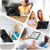 Etui D-Pro 360 Armor Strap Case obudowa pancerna z uchwytem na rękę i paskiem na ramię do Samsung Galaxy Tab S10 FE Plus 13.1" 2025 SM-X620/X626 (Czarny)