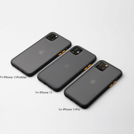 EverTech Contrast Matowe Etui Obudowa iPhone 11 Pro Max (Black/Yellow)