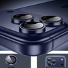3x Szkło na aparat kamerę AR+AF antyrefleksyjna szybka ochronna z metalowym ringiem z aplikatorem do Apple iPhone 17 Pro / 17 Pro Max (Deep Blue / Niebieski)