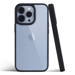 D-Pro Crystal Hybrid etui obudowa pokrowiec do iPhone 12 Pro Max (Clear/Black)