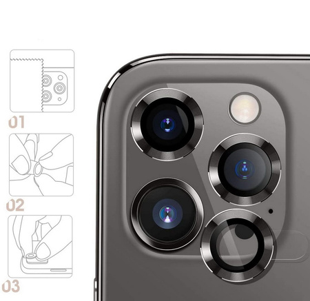 Zestaw szkło szybka ochronna na kamerę aparat obiektyw do iPhone  13 mini/13 (2 szt.) (Niebieski)