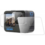 Szkło hartowane EX Pro Glass ochronne na obiektyw wyświetlacze LCD do kamer GoPro Hero 9/10/11/12 Black (3 szt.)