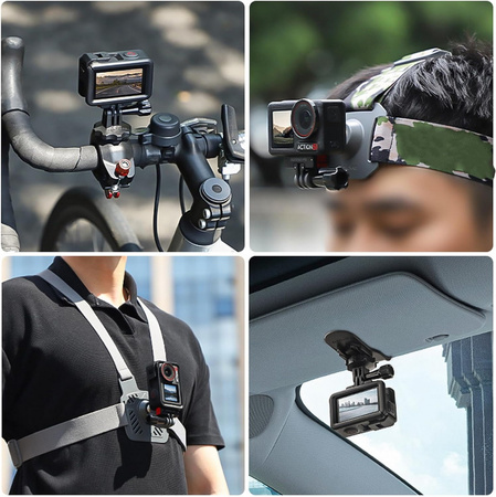 Adapter magnetyczny mocowanie z szybkozłączką GoPro gwint 1/4" do DJI Osmo Action 2/3/4/5 Pro