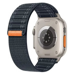 Pasek D-Pro Nylon X Trail Band opaska sportowa do Apple Watch 4/5/6/7/8/9/10/SE/Ultra 44/45/46/49mm (Granatowy)