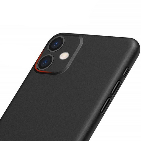Etui D-Pro Air PP Case 0.4mm ultra cienkie najcieńsze minimalistyczne matowe iPhone 11(Czarny)