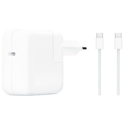 Ładowarka zasilacz sieciowy USB-C 30W PD A1882 do Apple iPad mini/Air/Pro iPhone 15/16/Pro/Plus/Max + kabel 2x USB-C 100cm