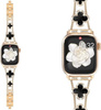 Bransoleta Glow VNC Clover Band  ozdobny pasek do Apple  Watch 38/40/41/42mm 1/2/3/4/5/6/7/8/9/10/SE (Złoty / Czarny)