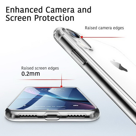Etui D-Pro TPU Case obudowa silikonowa iPhone XR (Przezroczysty)