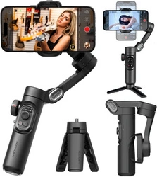 Gimbal Aochuan Smart XE Stabilizator 3-osiowy ręczny do smartfona ze statywem tripod selfie stick to telefonu (Czarny)