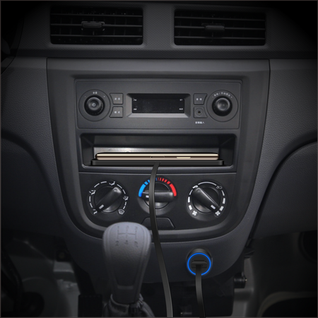 Zestaw ładowarka indukcyjna bezprzewodowa mata ładująca do samochodu QI 15W (Czarny) + ładowarka