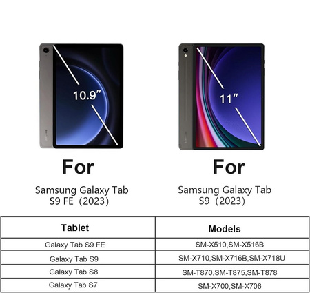 Szkło hartowane EX Pro szybka ochronna na ekran do Samsung Galaxy Tab S7/S8/S9/S9 FE/ S10 LITE /S10 FE/S11
