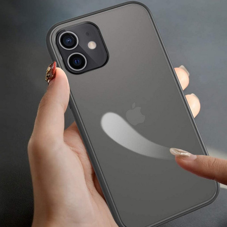 Etui D-Pro Matte Hybrid obudowa matowa do iPhone 12 Pro Max (Czarny)