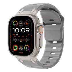 Pasek D-Pro Metro Band opaska sportowa do Apple Watch 4/5/6/7/8/9/10/SE/Ultra 44/45/46/49mm (Szary)