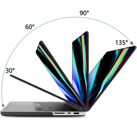 Etui Hard Case obudowa do Apple MacBook Pro 16 M1/M2/M3/M4 (A2485/A2780/A2991/A3186/A3403) (2021-2024) (Czarny Mat)