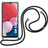 Etui D-Pro Crossbody TPU na sznurku z paskiem na ramię do Samsung Galaxy S23 (Czarny)
