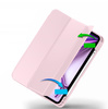Etui D-Pro Smart Cover Case pokrowiec obudowa z klapką z uchwytem na rysiki  iPad Pro 12.9 2018-2022 / Air 13 M2/M3 2024-2025 (Różowy)
