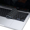 Osłona silikonowa nakładka na klawiaturę do MacBook Pro 14/Pro 16 M1/M2/M3/M4 / Air 13/Air 15 M2/M3/M4 (EU) (Czarny)