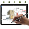 Rysik D-Pro Stylus Pen Pencil 2 Gen. Palm Rejection / Tilt Sensing precyzyjny do rysowania dla Apple iPad (2018-2025) iPad 6/7/8/9/10/11 iPad Mini 5/6/7 iPad Air 3/4/5/6/7/M2/M3 iPad Pro 11" 1/2/3/4/5/M4 iPad Pro 12.9" 3/4/5/6 iPad Pro 13" 7 M4 (Czarny)