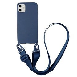 D-Pro Crossbody Silicone Case XL Strap / Torebka Smycz iPhone 11 Pro (Cobalt Blue)