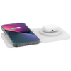 Ładowarka indukcyjna MFC M15 Duo 2in1 Dual MagSafe Charger podwójna bezprzewodowa magnetyczna stacja ładująca na dwa telefony do iPhone (Biała)