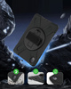 Etui D-Pro 360 Armor Strap Case obudowa pancerna z uchwytem na rękę i paskiem na ramię do  Lenovo Tab M10 Plus 2nd Gen. 10.3" (X606) / Lenovo Tab K10 10.3" (TB-X6C6) (Czarny)