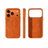 Etui D-Pro Alcantara® oryginalna włoska tkanina zamszowa obudowa z magnesem MagSafe do Apple iPhone 17 Pro (Orange / Pomarańczowy)