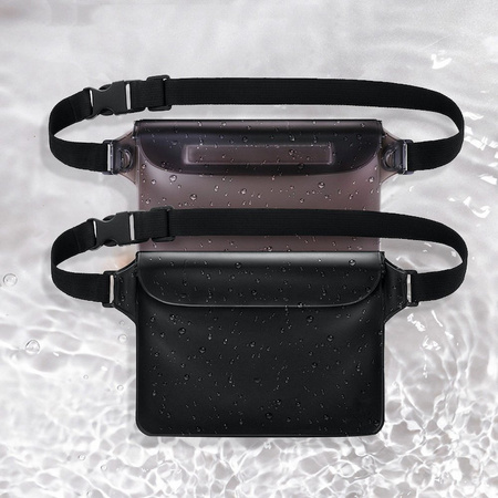 Saszetka wodoodporna D-Pro Waterproof Waist Pouch wodoszczelna nerka torba na pas etui na telefon (Czarny)