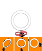 Zestaw lampa pierścieniowa LED Ring Fill + statyw tripod 130cm + mikrofon bezprzewodowy USB-C i Lightning 