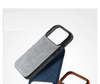 Etui D-Pro Alcantara® oryginalna włoska tkanina zamszowa obudowa z magnesem MagSafe do Apple iPhone 17 Pro (Light Gray/ Jasny Szary)