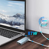 Adapter Hub D-Pro 11w1 przejściówka rozdzielacz USB-C do HDMI 4K UHD / USB Type-C PD / USB 2.0 3.0 / SD / TF / RJ45 LAN 100Mbps / VGA / Audio Mini Jack 3.5mm (Space Gray / Szary)