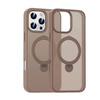 Etui D-Pro Matte MagSafe Stand Case obudowa magnetyczna matowa magnes stojak podstawka do Apple iPhone 16 Pro (Brązowy złoty / Desert Titanium)