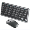 Klawiatura i mysz bezprzewodowa Bluetooth 2.4G + USB do komputera PC Mac iPad Windows Android Smart TV (Space Gray / Szary)