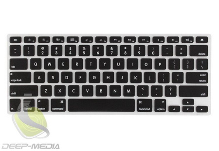 Nakładka osłona silikon na klawiaturę Apple MacBook Air 13 A1369 A1466 / MacBook Pro 13 A1286 A1425 A1502 / Pro 15 A1286 A1398 (Layout USA) (Black)
