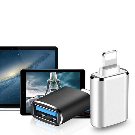 Adapter przejściówka USB 3.0 do Apple Lightning iPhone (Black)