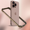 Etui D-Pro Bumper Metal+TPU ramka ochronna aluminium+guma do Apple iPhone 16 Pro (Desert Titanium / Złoty)