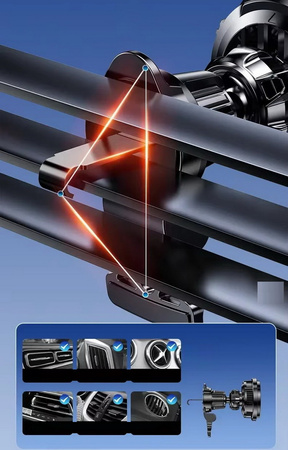 Ładowarka indukcyjna 15W LED TEC Refrigeration z wentylatorem chłodzącym bezprzewodowa magnetyczna samochodowa uchwyt do auta MagSafe iPhone 12/13/14/15/16